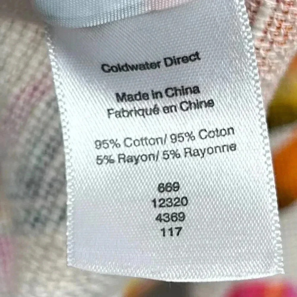 Coldwater Creek Rayon Cotton Size 1X Blazer Jacket Floral Tropical Hawaiian - Picture 7 of 11